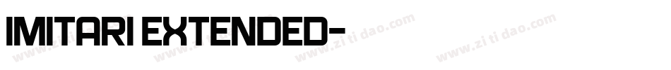Imitari Extended字体转换